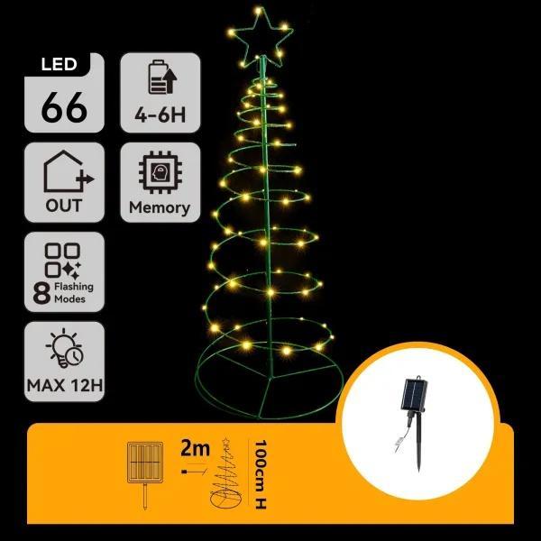 decoración de árbol de navidad con forma de cono, iluminación solar, blanco cálido, 2m+1m, ideal para decorar exteriores y crear ambiente festivo.